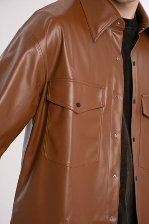 ECO LEATHER SHIRT - et*nos