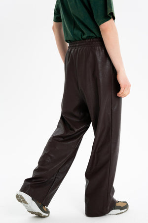 ECO LEATHER TROUSERS - et*nos