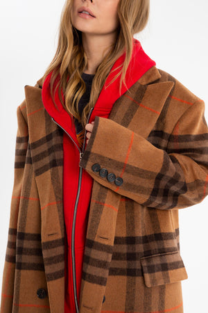 OVERSIZE PLAID COAT - et*nos